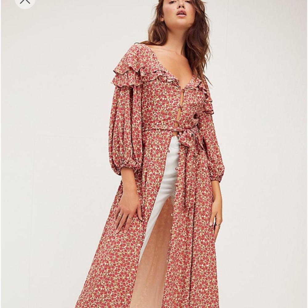 Free People Float On A Sunbeam MIDI Dress
